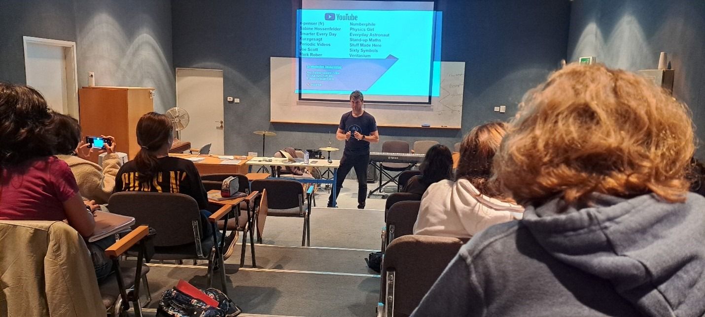 CARE-C’s Dr Maximilien Desservettaz visit to the French- Cypriot school