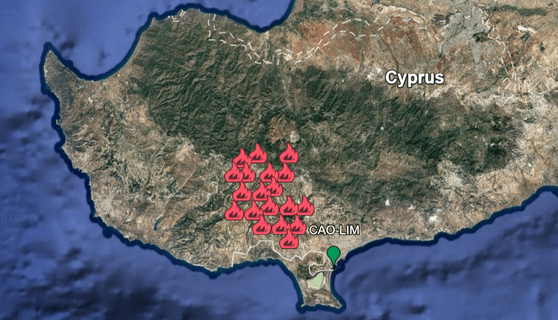 Fire Location Map